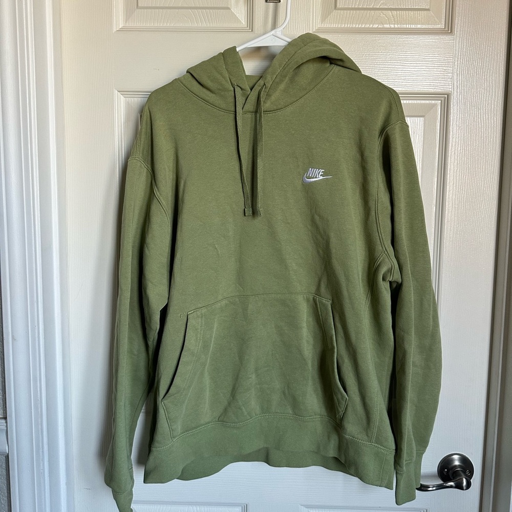 Nike Olive Green Pullover Hoodie